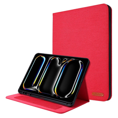 Fabric Leather Tablet Case, For iPad Air 13 2026 / 2025 / 2024, For iPad Air 11 2026 / 2025 / 2024, For iPad Pro 13 2025 / 2024, For iPad Pro 11 2025 / 2024