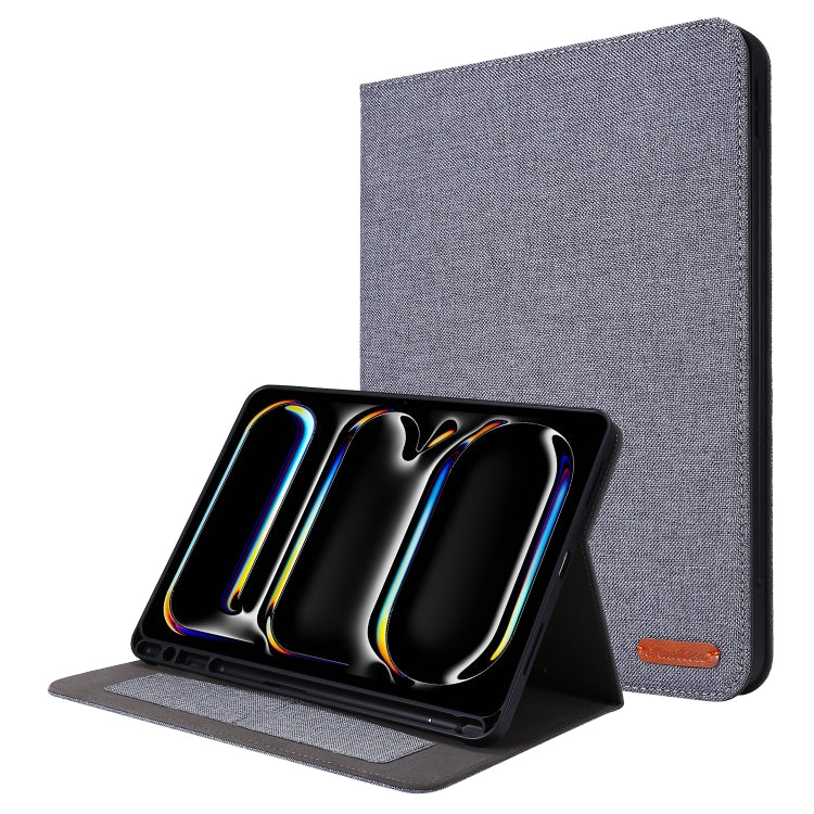 Fabric Leather Tablet Case, For iPad Air 13 2026 / 2025 / 2024, For iPad Air 11 2026 / 2025 / 2024, For iPad Pro 13 2025 / 2024, For iPad Pro 11 2025 / 2024
