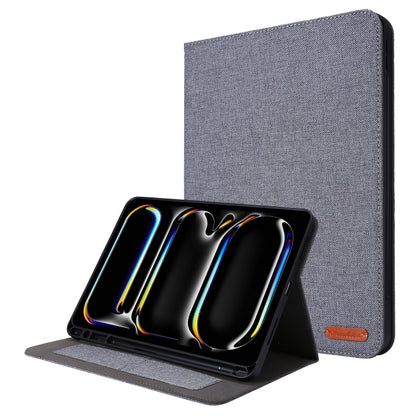Fabric Leather Tablet Case, For iPad Air 13 2026 / 2025 / 2024, For iPad Air 11 2026 / 2025 / 2024, For iPad Pro 13 2025 / 2024, For iPad Pro 11 2025 / 2024