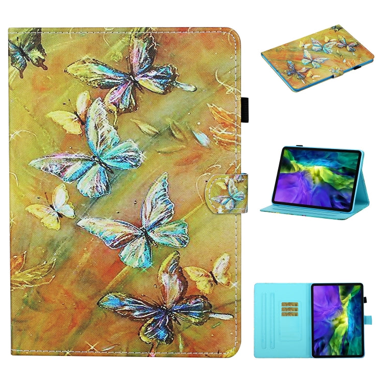 Coloured Drawing Stitching Smart Leather Tablet Case, For iPad Pro 11 2025 / 2024