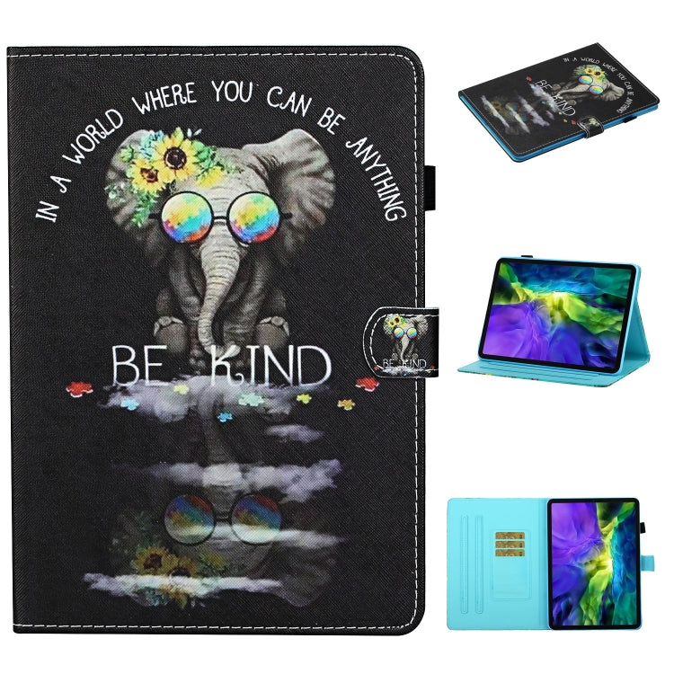 Coloured Drawing Stitching Smart Leather Tablet Case, For iPad Pro 11 2025 / 2024