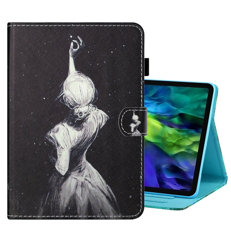 Coloured Drawing Stitching Smart Leather Tablet Case, For iPad Pro 11 2025 / 2024