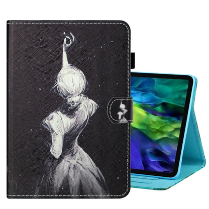 Coloured Drawing Stitching Smart Leather Tablet Case, For iPad Pro 11 2025 / 2024