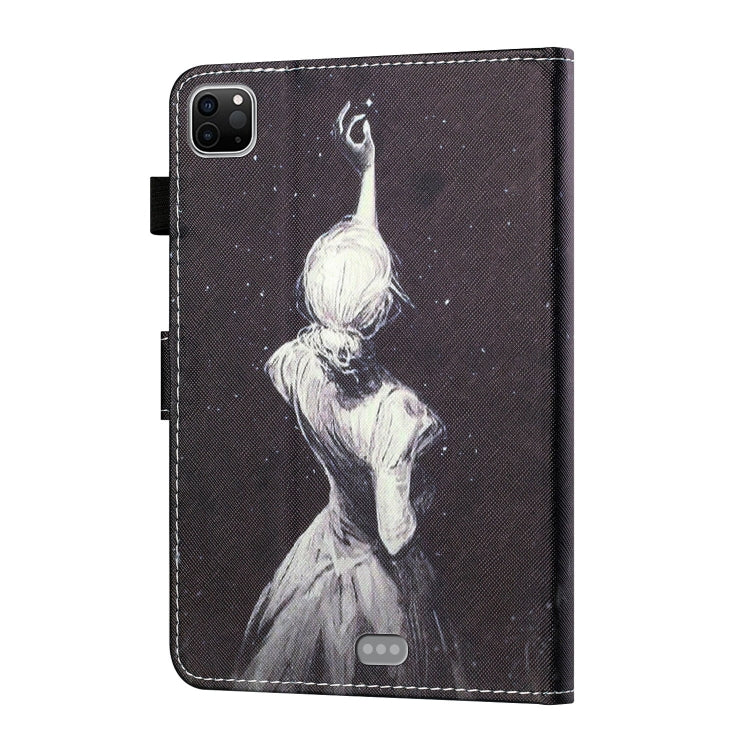 Coloured Drawing Stitching Smart Leather Tablet Case, For iPad Pro 11 2025 / 2024