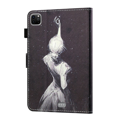 Coloured Drawing Stitching Smart Leather Tablet Case, For iPad Pro 11 2025 / 2024