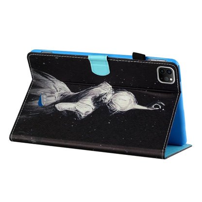 Coloured Drawing Stitching Smart Leather Tablet Case, For iPad Pro 11 2025 / 2024
