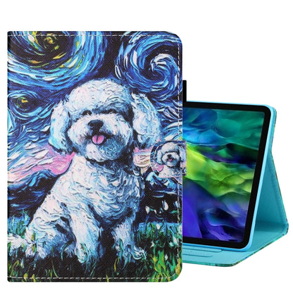 Coloured Drawing Stitching Smart Leather Tablet Case, For iPad Pro 11 2025 / 2024