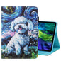 Coloured Drawing Stitching Smart Leather Tablet Case, For iPad Pro 11 2025 / 2024