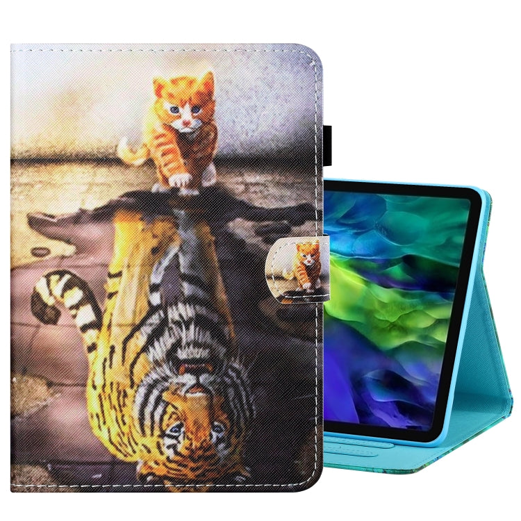 Coloured Drawing Stitching Smart Leather Tablet Case, For iPad Pro 11 2025 / 2024