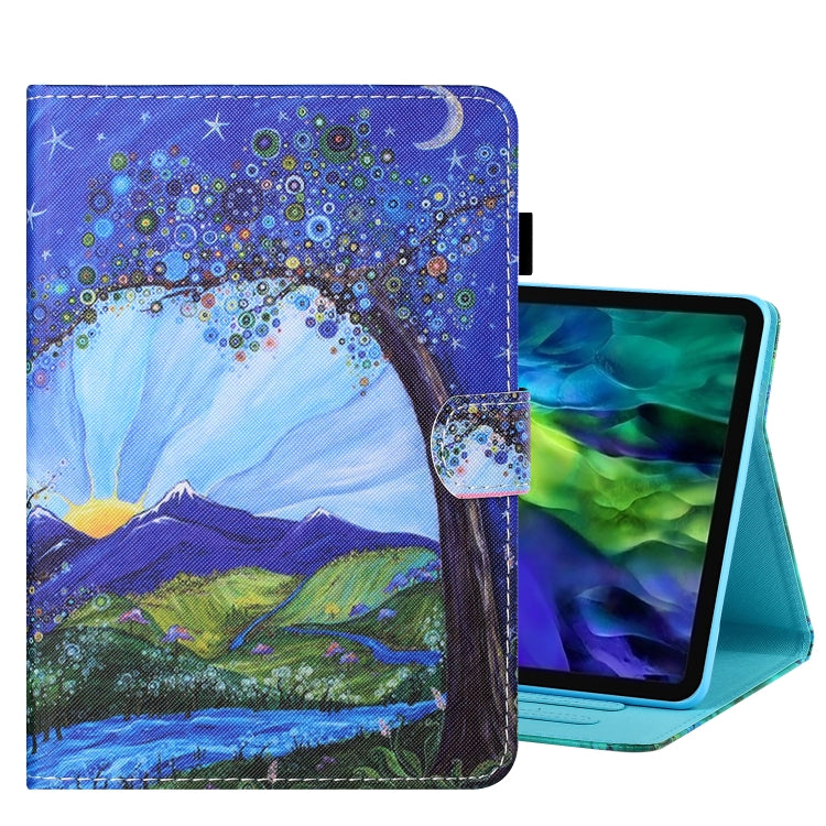 Coloured Drawing Stitching Smart Leather Tablet Case, For iPad Pro 11 2025 / 2024