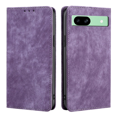 RFID Anti-theft Brush Magnetic Leather Phone Case, For Google Pixel 10a, For Google Pixel 9 Pro XL, For Google Pixel 9, For Google Pixel 8a