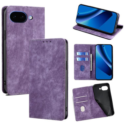 RFID Anti-theft Brush Magnetic Leather Phone Case, For Google Pixel 10a, For Google Pixel 9 Pro XL, For Google Pixel 9, For Google Pixel 8a