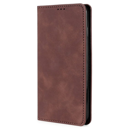 Skin Feel Magnetic Leather Phone Case