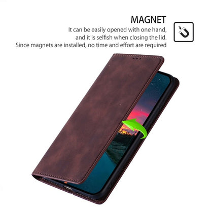 Skin Feel Magnetic Leather Phone Case