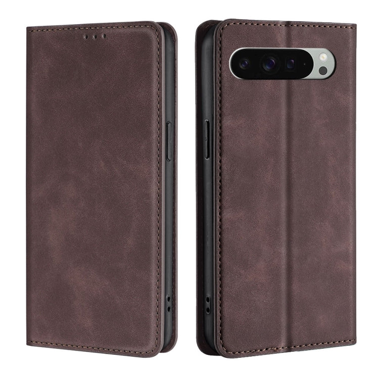 Skin Feel Magnetic Leather Phone Case