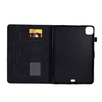 Embossed Smile Smart Leather Tablet Case, For iPad Pro 11 2024