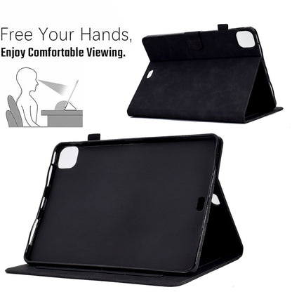 Embossed Smile Smart Leather Tablet Case, For iPad Pro 11 2024
