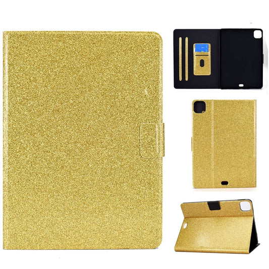 Varnish Glitter Powder Smart Leather Tablet Case