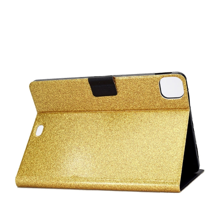 Varnish Glitter Powder Smart Leather Tablet Case