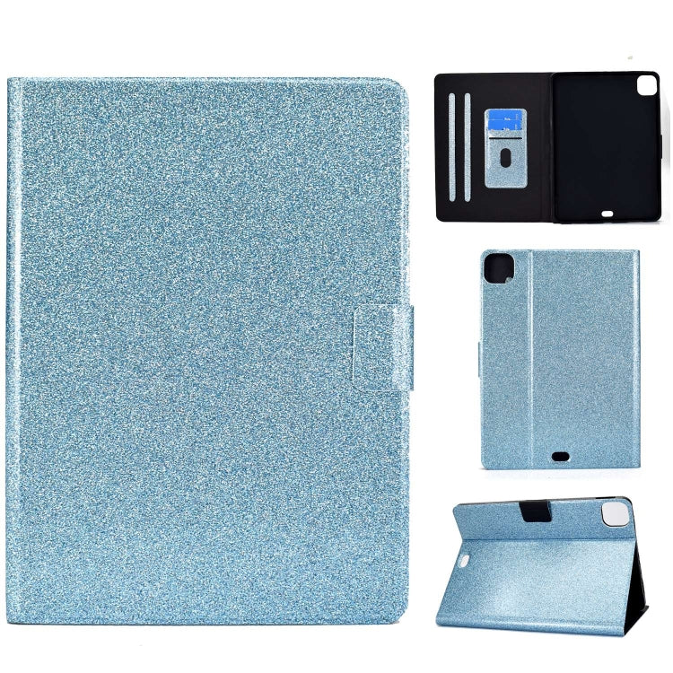 Varnish Glitter Powder Smart Leather Tablet Case