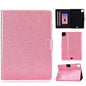 Varnish Glitter Powder Smart Leather Tablet Case