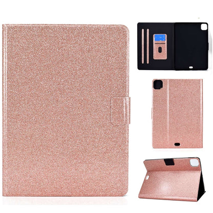 Varnish Glitter Powder Smart Leather Tablet Case