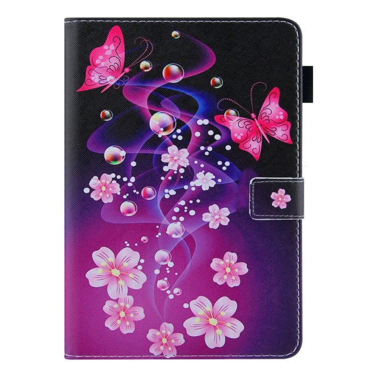 Colored Drawing Leather Smart Tablet Case