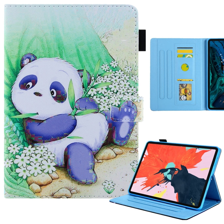 Colored Drawing Leather Smart Tablet Case