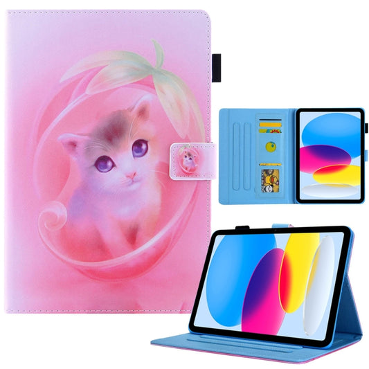 Colored Drawing Leather Smart Tablet Case