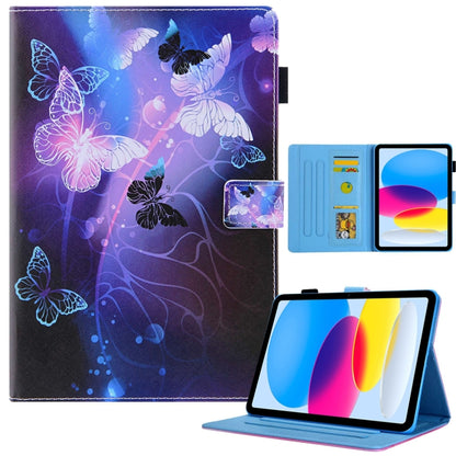 Colored Drawing Leather Smart Tablet Case