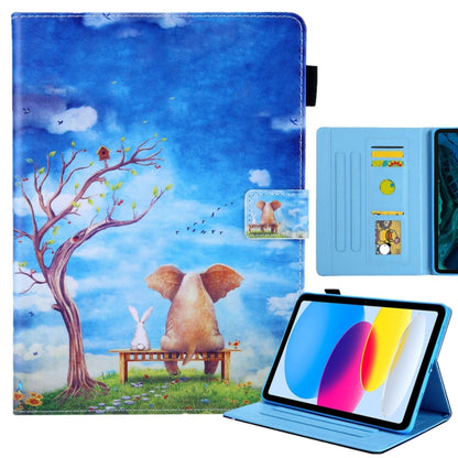 Colored Drawing Leather Smart Tablet Case