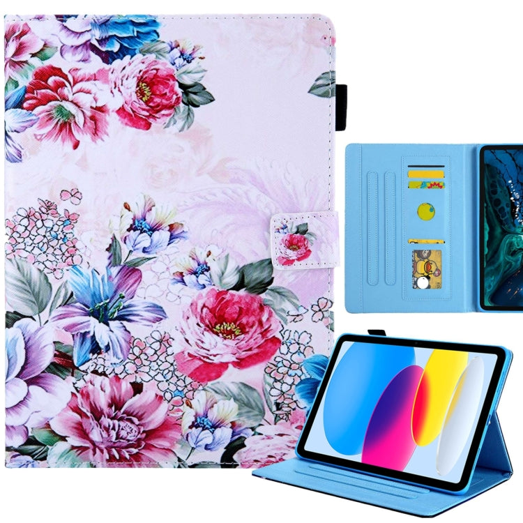 Colored Drawing Leather Smart Tablet Case