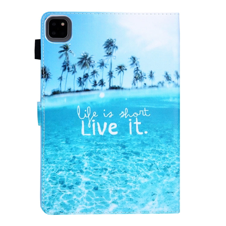 Colored Drawing Leather Smart Tablet Case