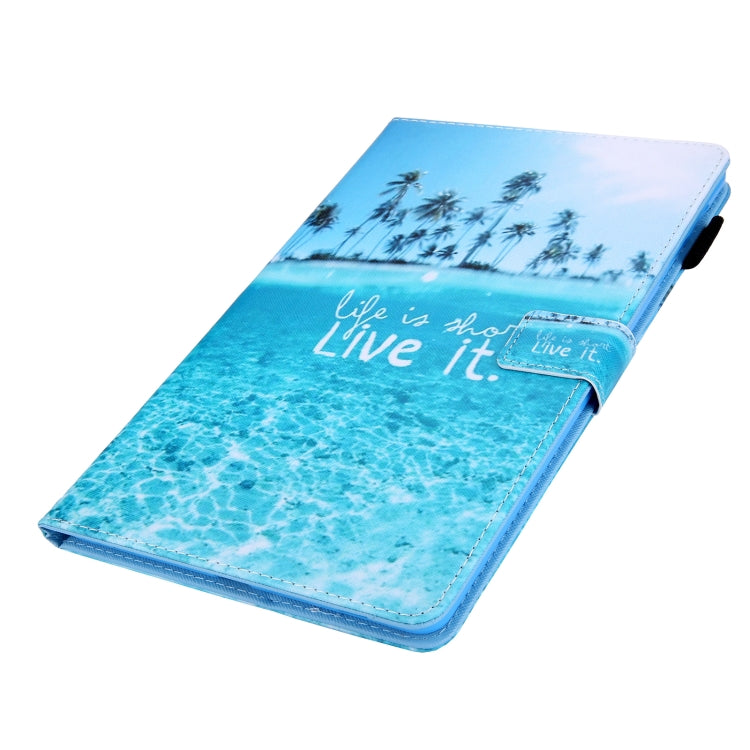 Colored Drawing Leather Smart Tablet Case
