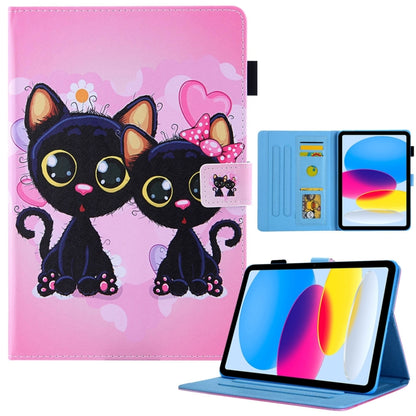 Colored Drawing Leather Smart Tablet Case