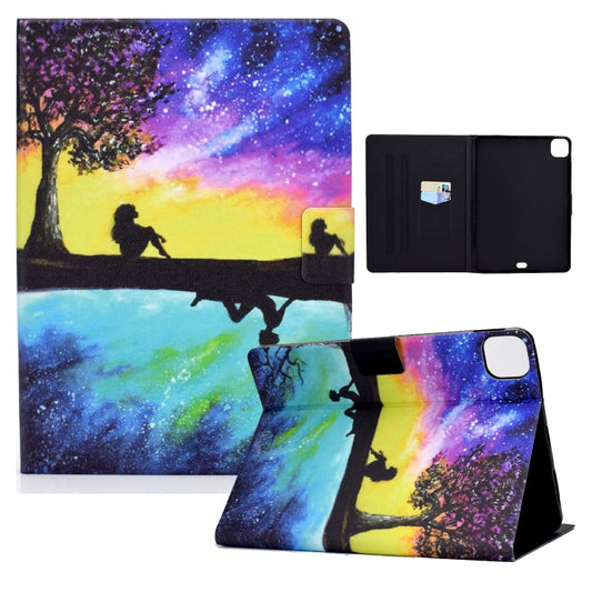 Voltage Colored Drawing Smart Leather Tablet Case