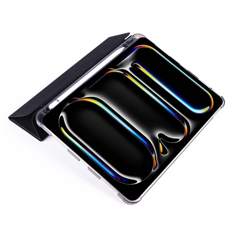 3-fold TPU Leather Smart Tablet Case with Pen Slot