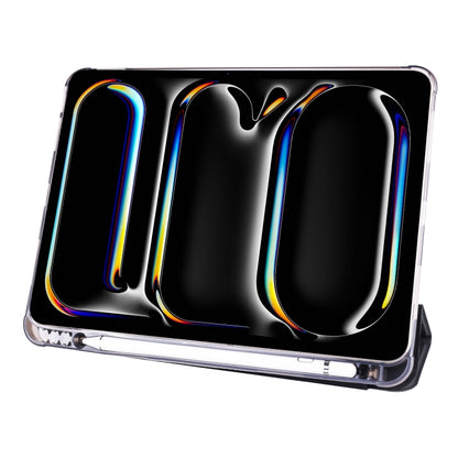 3-fold TPU Leather Smart Tablet Case with Pen Slot