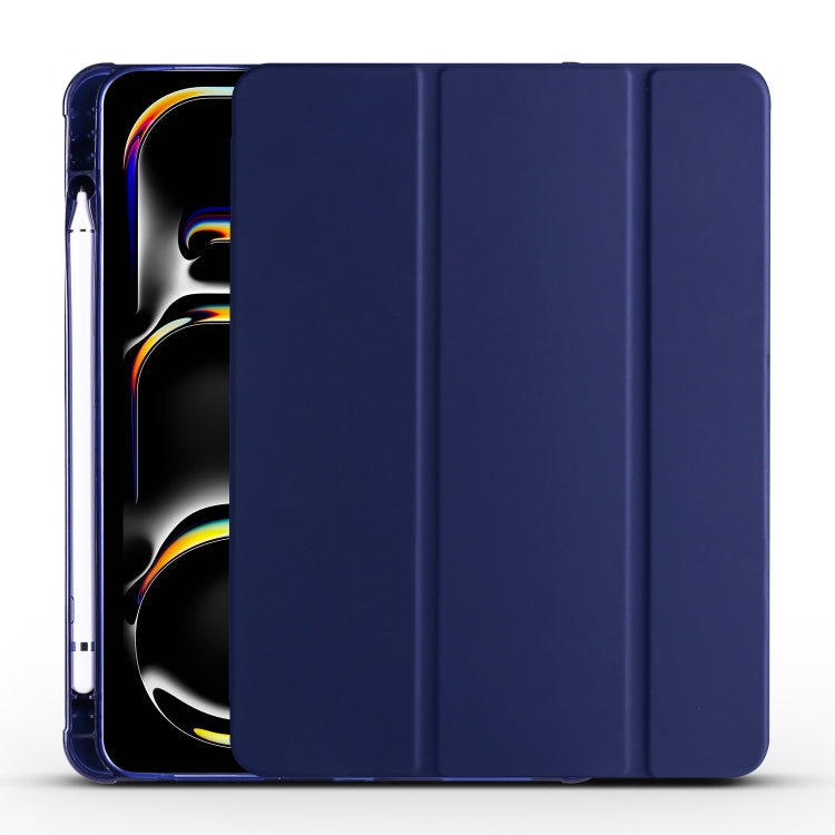 3-fold TPU Leather Smart Tablet Case with Pen Slot, For iPad Air 11 2026 / 2025 / 2024, For iPad Pro 13 2025 / 2024, For iPad Pro 11 2025 / 2024