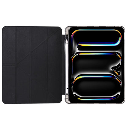 Multi-folding TPU Leather Smart Tablet Case with Pen Slot