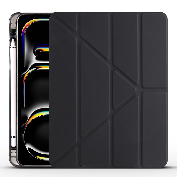 Multi-folding TPU Leather Smart Tablet Case with Pen Slot, For iPad Air 11 2026 / 2025 / 2024, For iPad Pro 13 2025 / 2024, For iPad Pro 11 2025 / 2024
