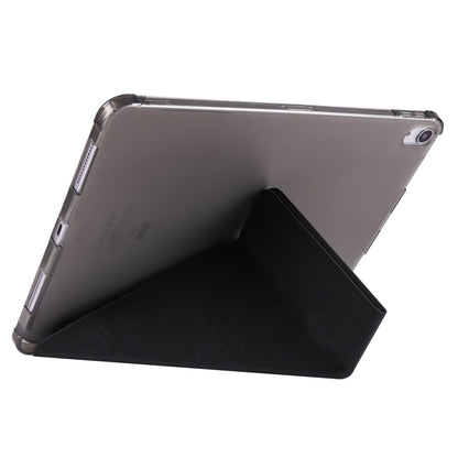 Multi-folding TPU Leather Smart Tablet Case with Pen Slot