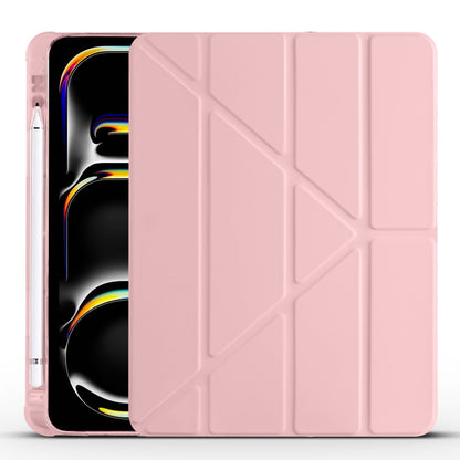 Multi-folding TPU Leather Smart Tablet Case with Pen Slot, For iPad Air 11 2026 / 2025 / 2024, For iPad Pro 13 2025 / 2024, For iPad Pro 11 2025 / 2024