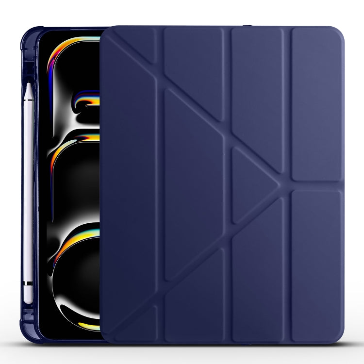 Multi-folding TPU Leather Smart Tablet Case with Pen Slot, For iPad Air 11 2026 / 2025 / 2024, For iPad Pro 13 2025 / 2024, For iPad Pro 11 2025 / 2024