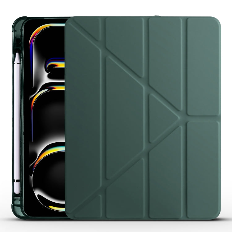 Multi-folding TPU Leather Smart Tablet Case with Pen Slot, For iPad Air 11 2026 / 2025 / 2024, For iPad Pro 13 2025 / 2024, For iPad Pro 11 2025 / 2024
