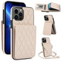 YM015 Crossbody Rhombic Card Bag RFID Phone Case
