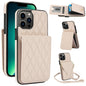 YM015 Crossbody Rhombic Card Bag RFID Phone Case
