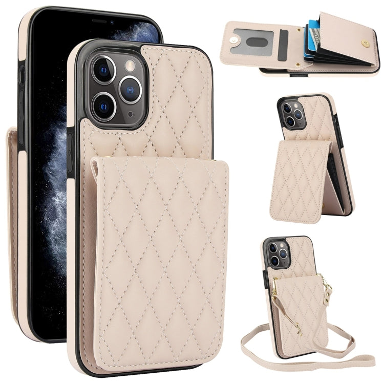 YM015 Crossbody Rhombic Card Bag RFID Phone Case, For iPhone 11 Pro