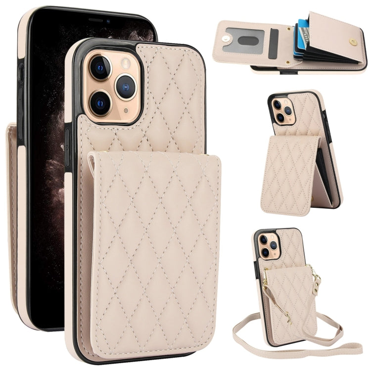 YM015 Crossbody Rhombic Card Bag RFID Phone Case, For iPhone 12 / 12 Pro, For iPhone 12 Pro Max, For iPhone 11 Pro Max, For iPhone 11