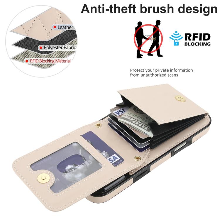 YM015 Crossbody Rhombic Card Bag RFID Phone Case